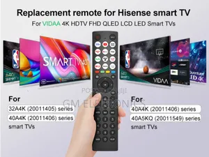 Hisense En2q36h Remote:Vidaa HDTV FHD Qled LCD LED Smart