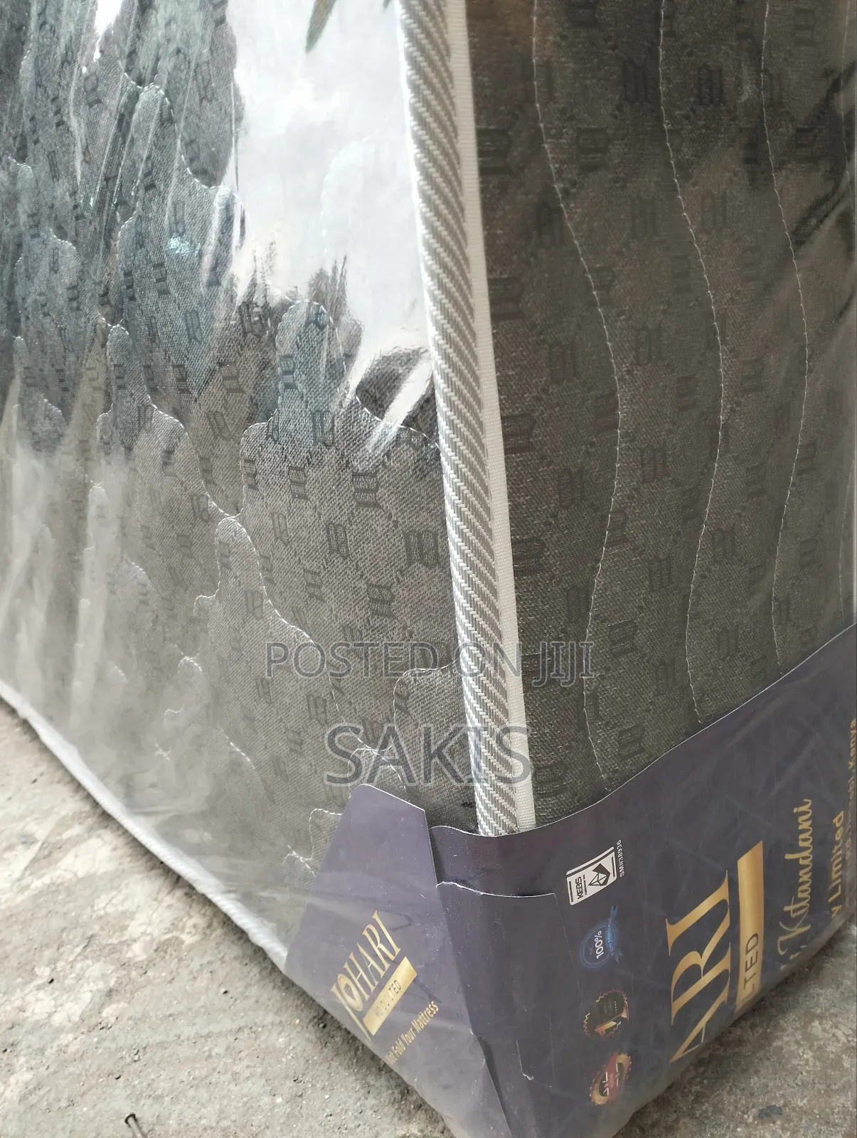 6 X 6 X 8" Johari High Density Quilted Mattresses. Free Delivery