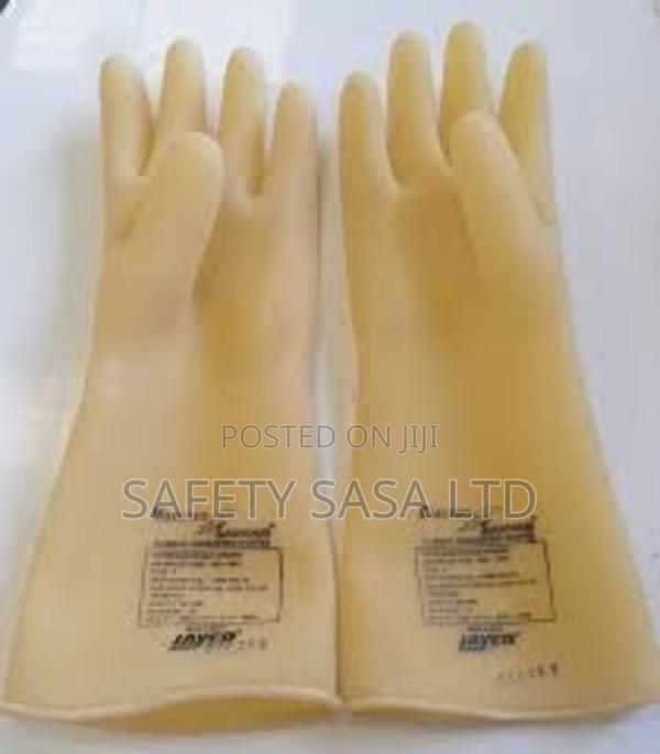 Electrical Insulated Rubber Gloves 11000 Volts - main view