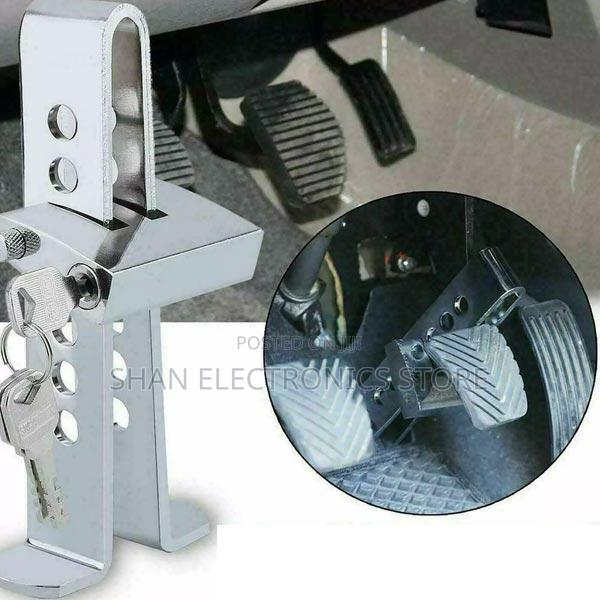 -Car Brake Clutch Pedal- Lock Alloy Steel Security 8holes