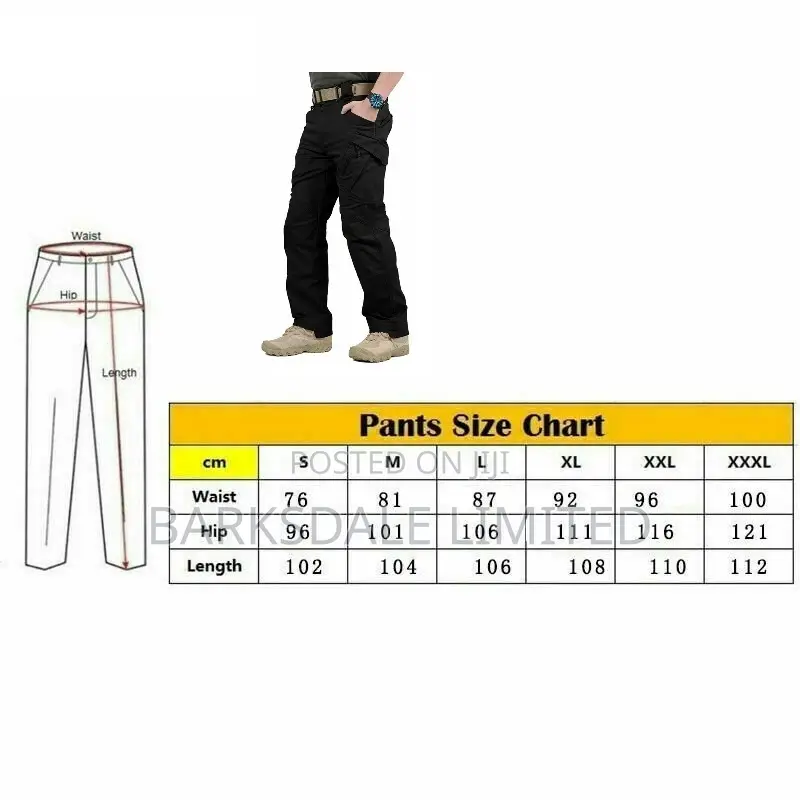 Tactical Combat Hiking Cargo Pants Waterproof Trouser