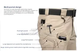 Tactical Combat Hiking Cargo Pants Waterproof Trouser