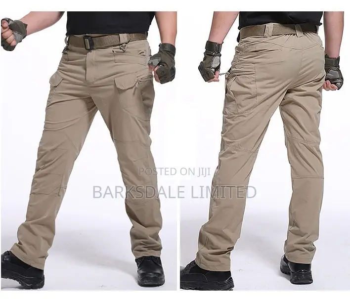 Tactical Combat Hiking Cargo Pants Waterproof Trouser
