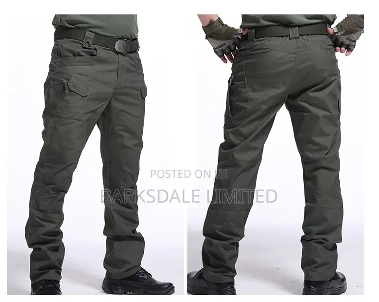 Tactical Combat Hiking Cargo Pants Waterproof Trouser