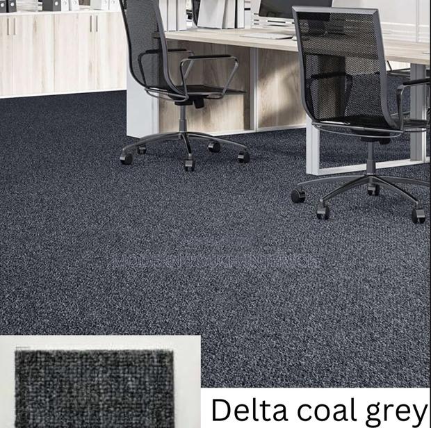 Charcoal Grey Delta Wall to Wall Carpet - main view