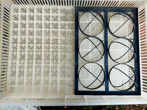 Used 6 Ostrich Egg Setter Trays for Incubator - Metallic