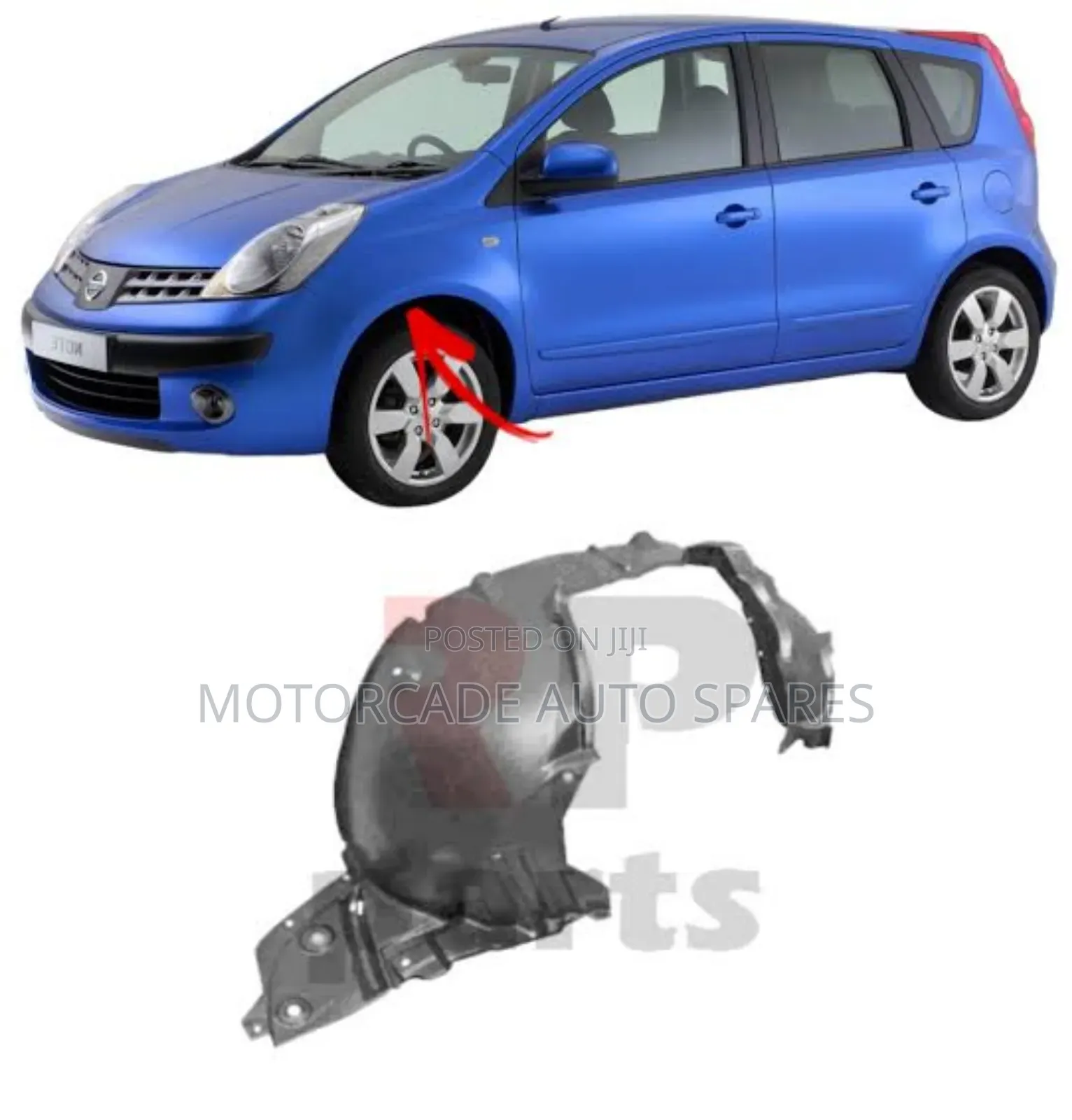 Nissan Note 2008/2011 Front Bumper Stone Guards