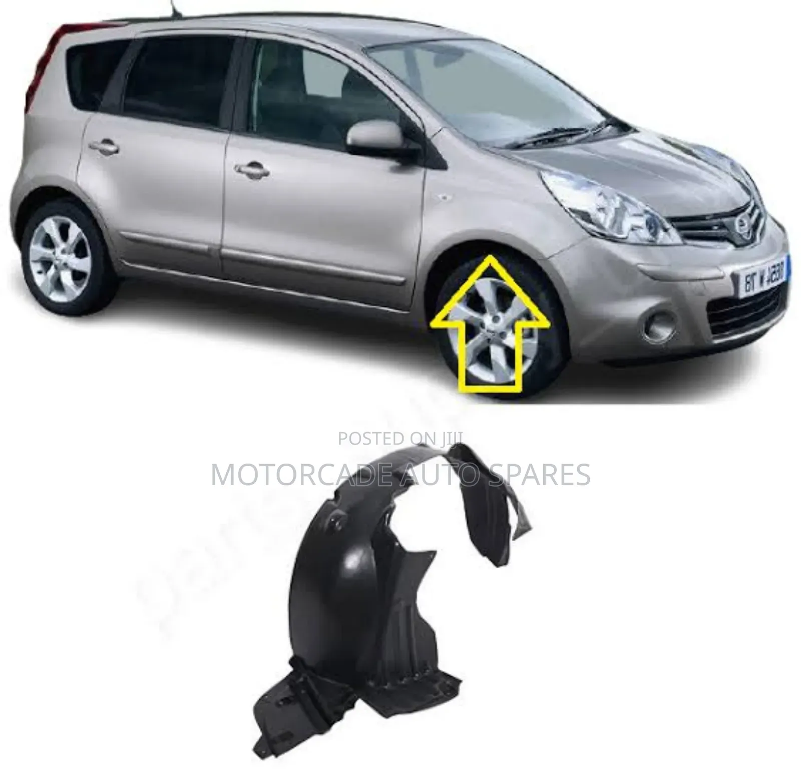 Nissan Note E11 2008/2010 Front Bumper Stone Guards