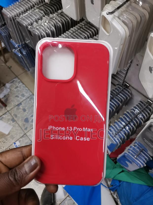 iPhone "13 Pro Max" Silicone Case "Blazing Red" - main view
