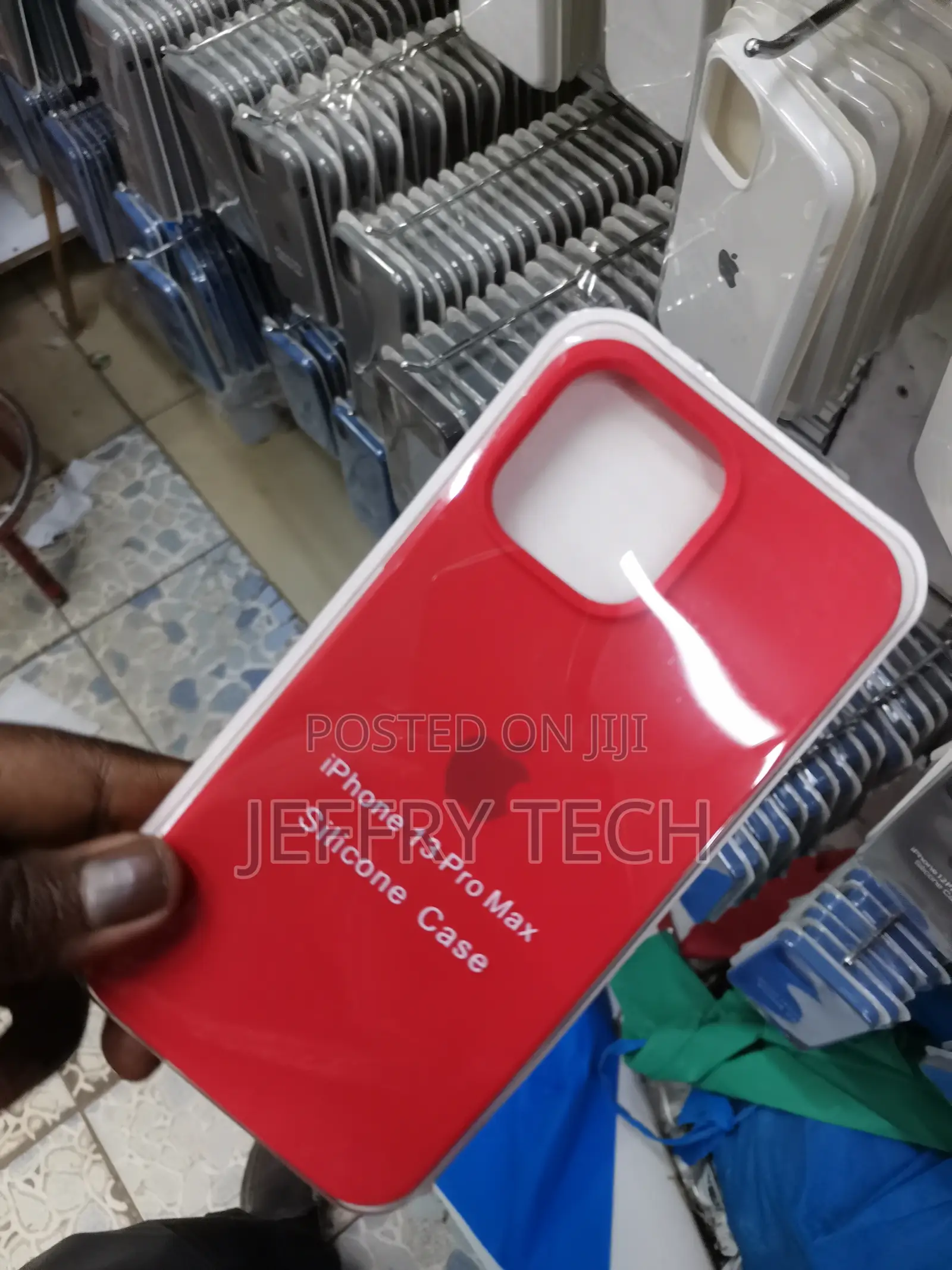 iPhone "13 Pro Max" Silicone Case "Blazing Red"