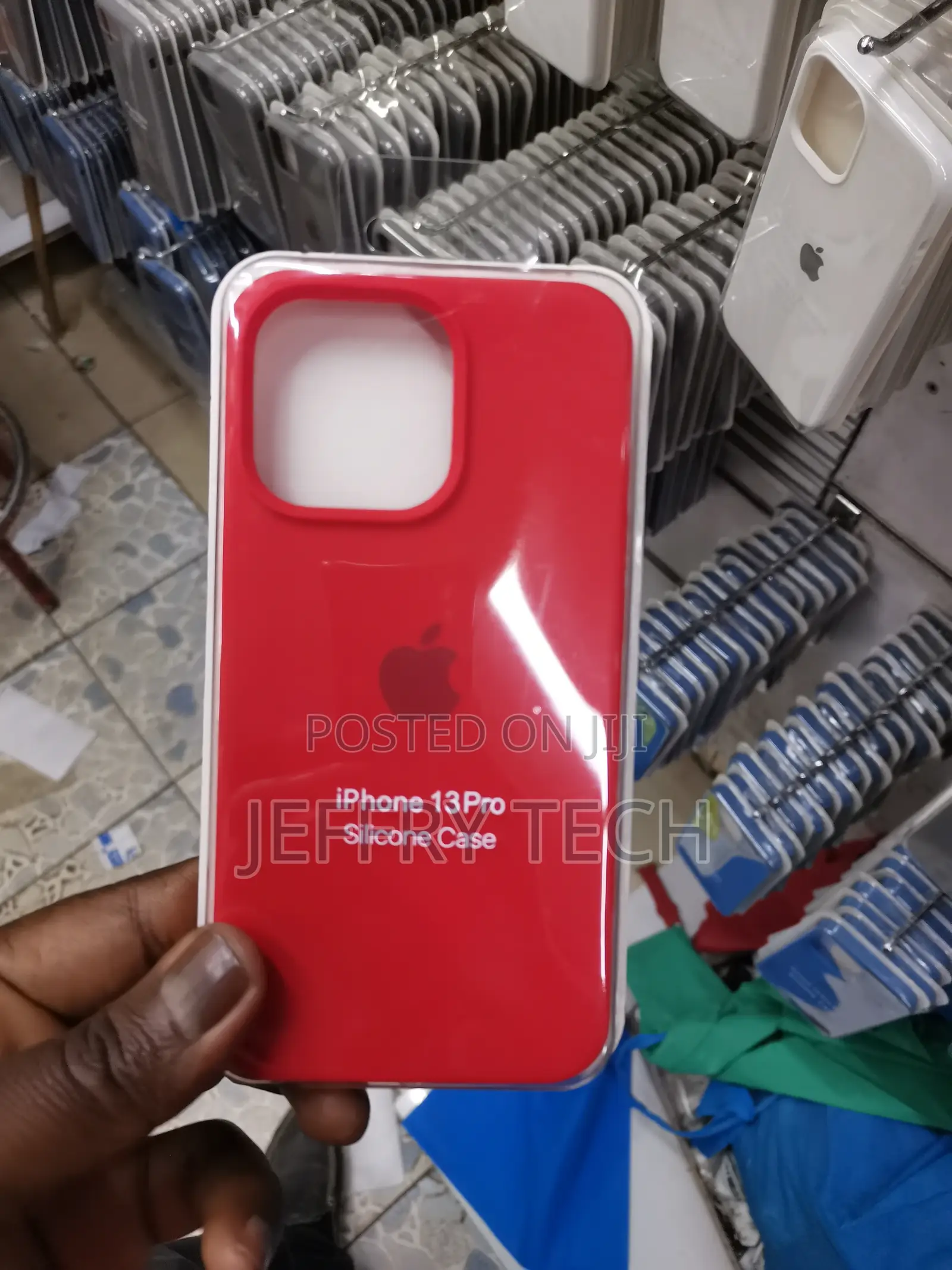 Silicone Case for iPhone 13 Pro- Red