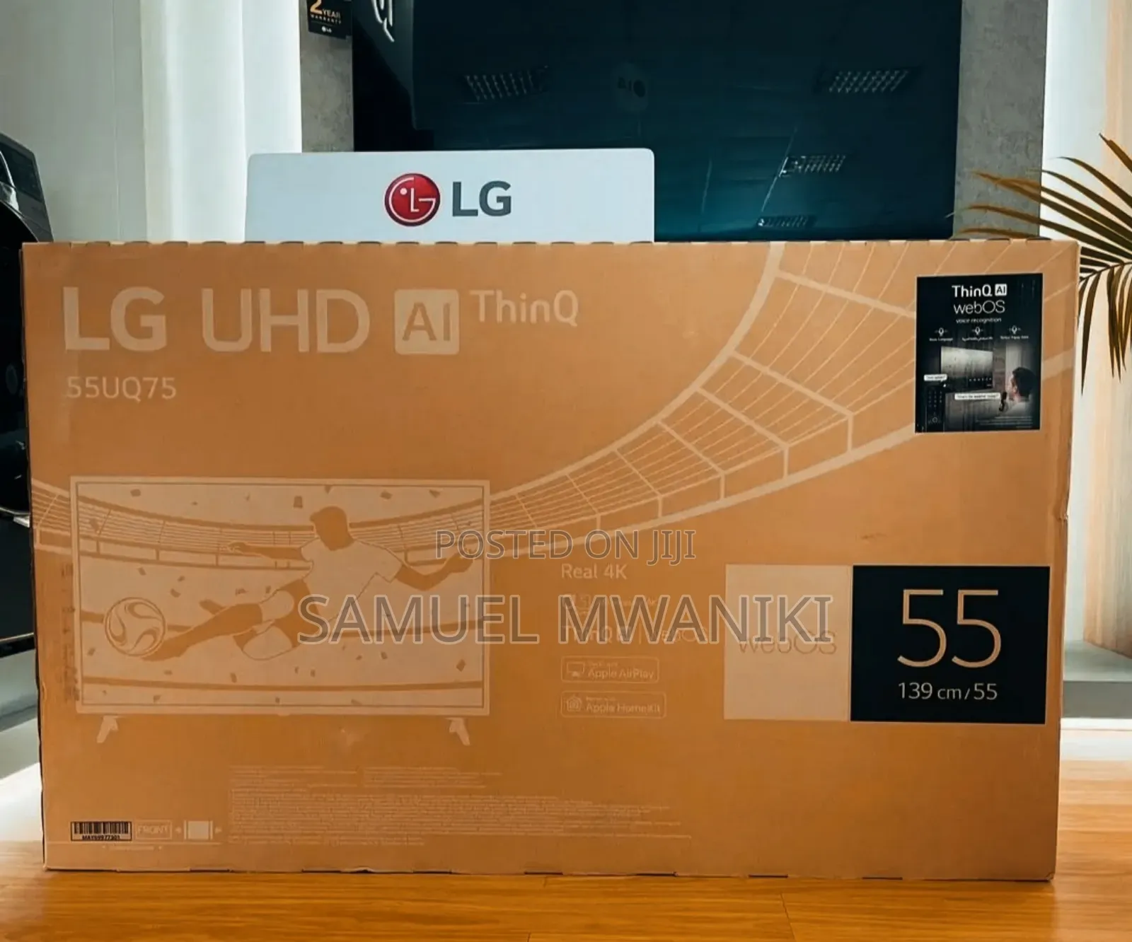 Lg 55" Uq75 Webos Smart Uhd Tv Active HDR Magic Remote