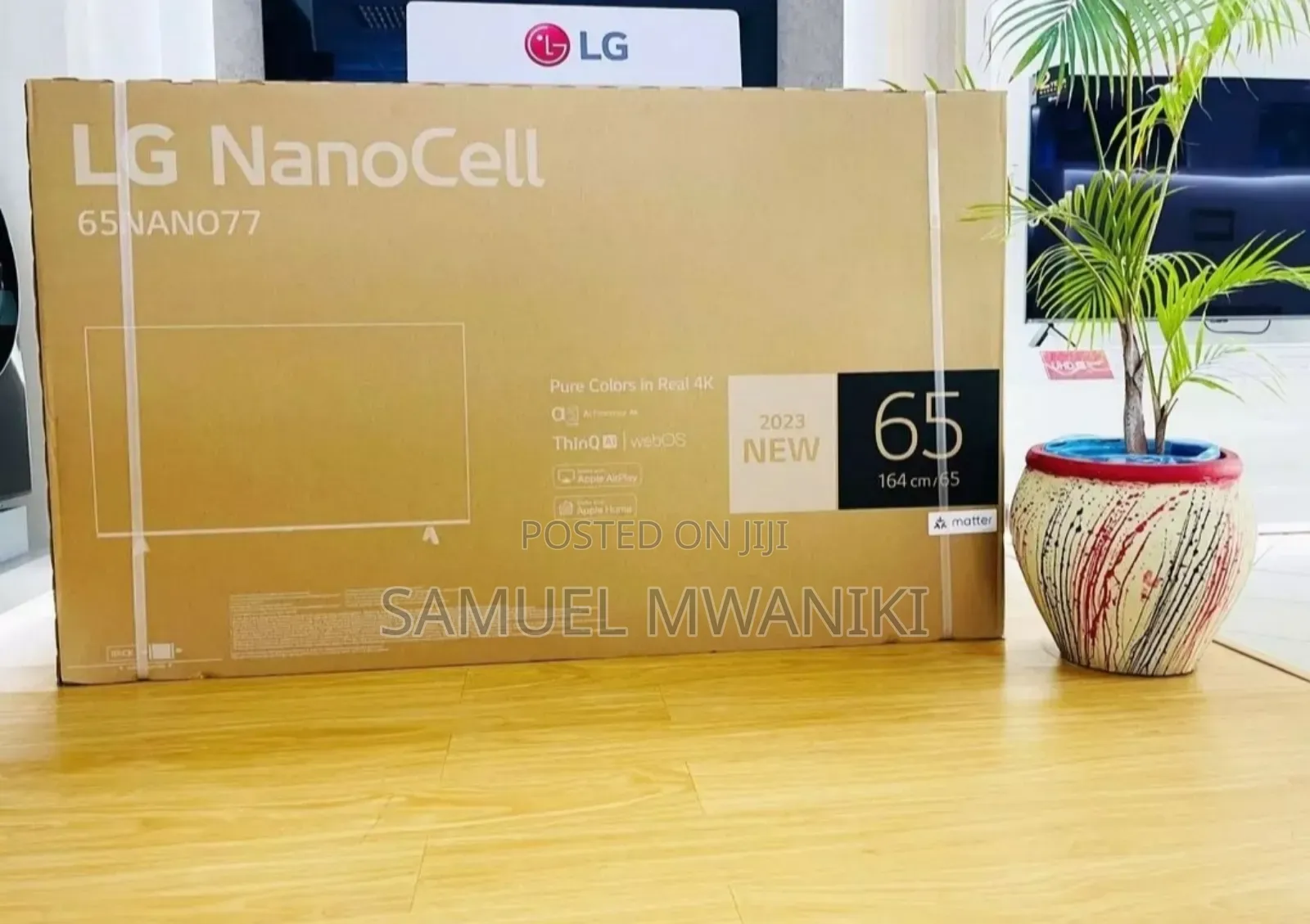 LG 65" Nanocell TV Nano77 Uhd Active HDR With Thinq Ai