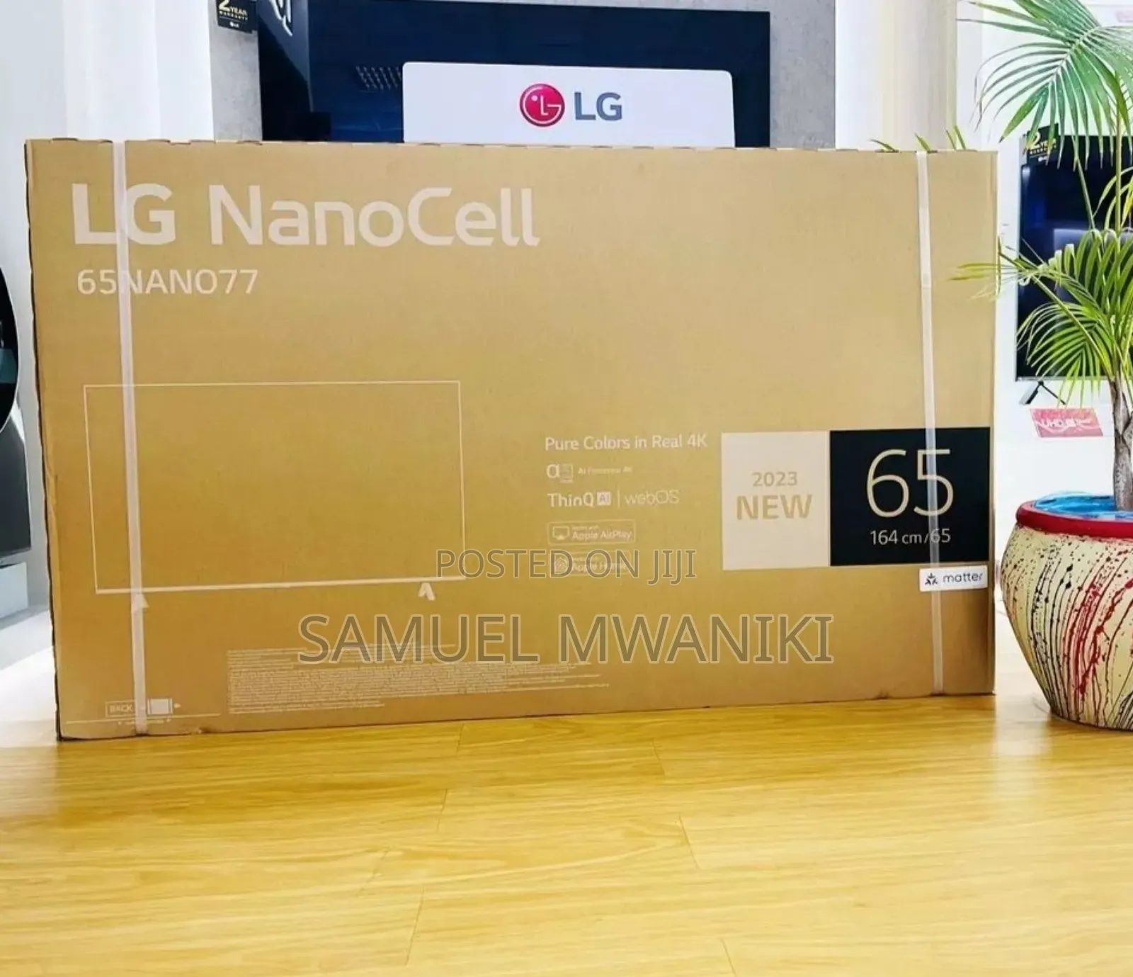 LG 65" Nanocell TV Nano77 Uhd Active HDR With Thinq Ai