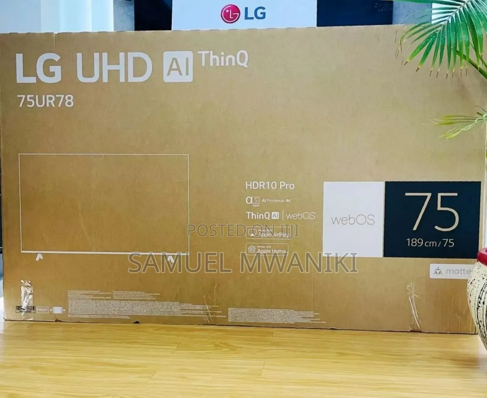 LG 75′′ Ur78 Ai Thinq Webos Uhd Hdr10 TV Magic Remote