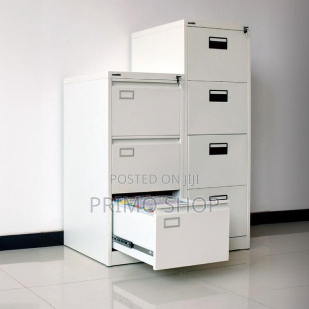 Vertical Filing Cabinet, 4-Drawers Steel Office Cabinet
