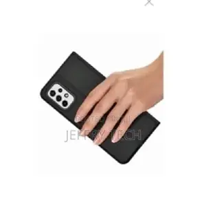 Leather Flip Cover Case for Samsung A53 4g Black