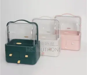 Acrylic 3 Drawers Dome Cosmetics Organizer