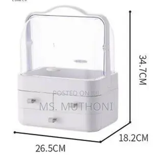 Acrylic 3 Drawers Dome Cosmetics Organizer