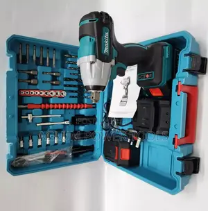 Cordless Impact Wrench Toolset With Bits