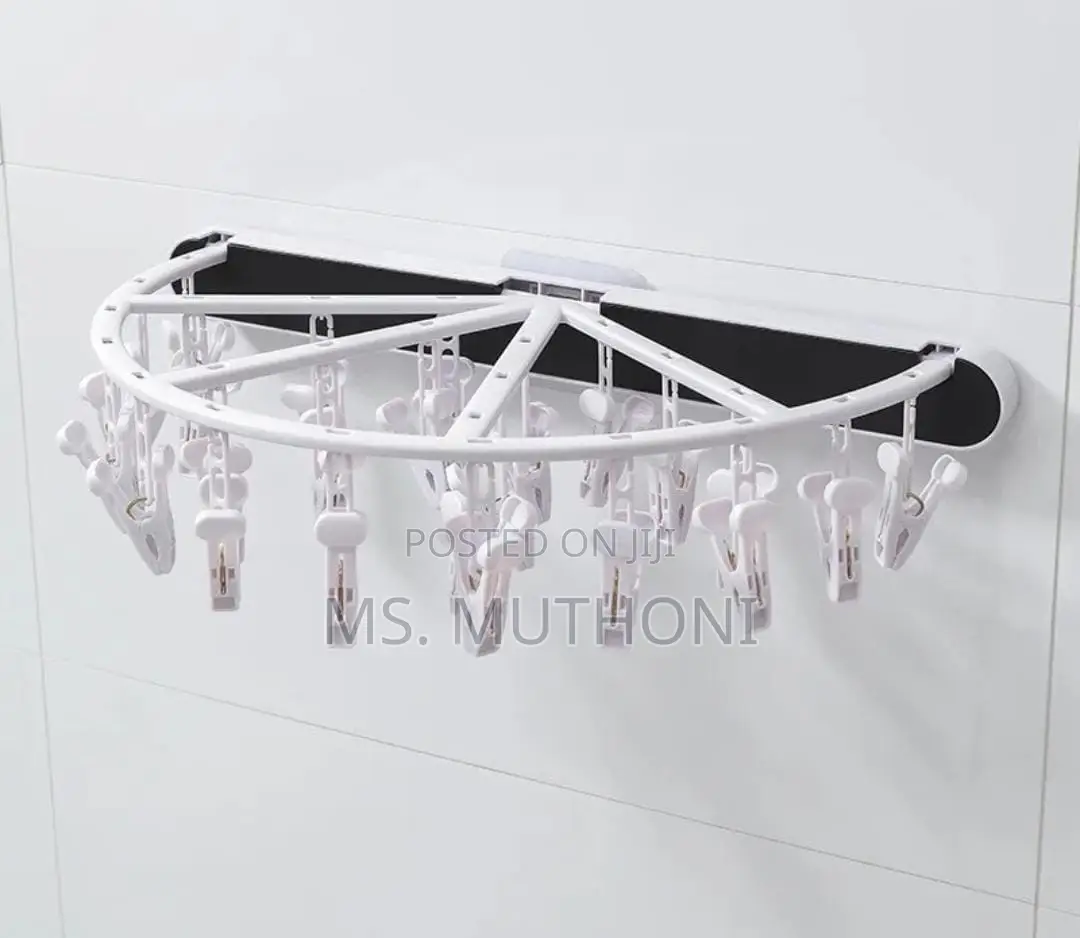 Semi Circular Punch Free Foldable 24 Peg Underwear Organizer