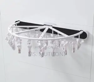 Semi Circular Punch Free Foldable 24 Peg Underwear Organizer