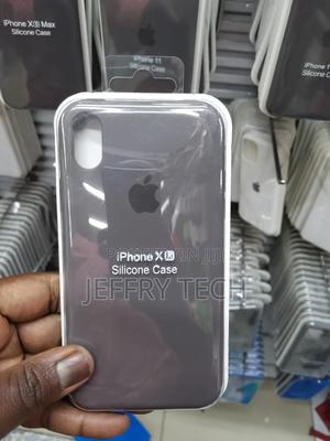 Silicone Back Cover Case for iPhone X Grey - thumbnail 2