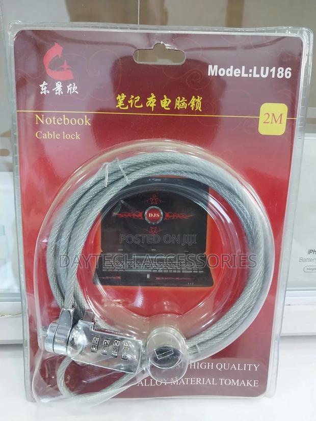 2m Long Multi Purpose Security Cable Lock With Number - thumbnail 2