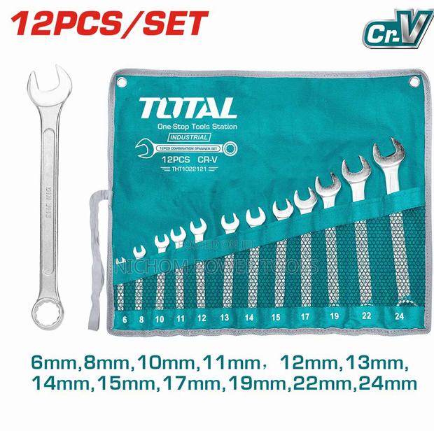 Total THTPCS Combination Spanner Set Size:6-24mm