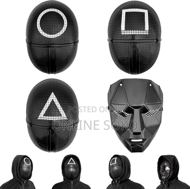 Halloween Masquerade Costume Party Squid Game Face Masks