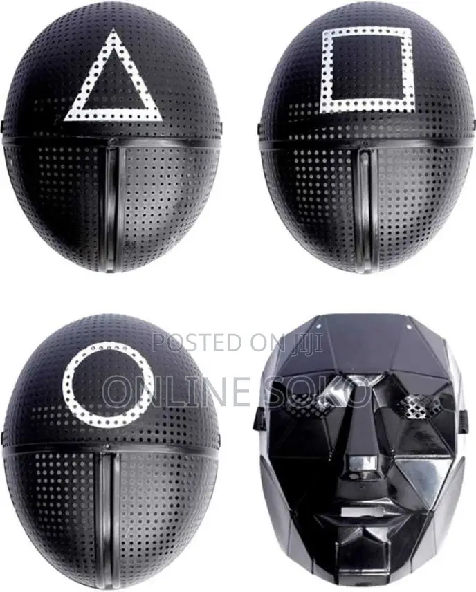 Halloween Masquerade Costume Party Squid Game Face Masks