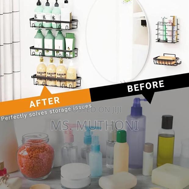 *5pcs Set Rectangular Shower Caddy - thumbnail 2