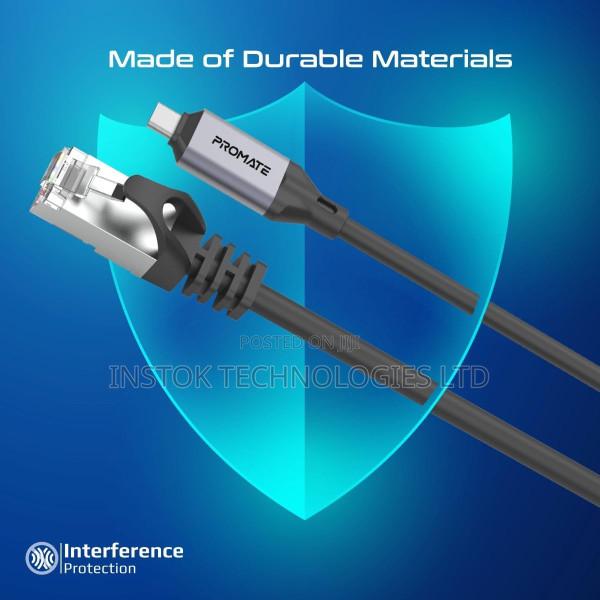 Promate Clink-Rj45 High-Speed USB-C Gigabit Ethernet Cable - thumbnail 3