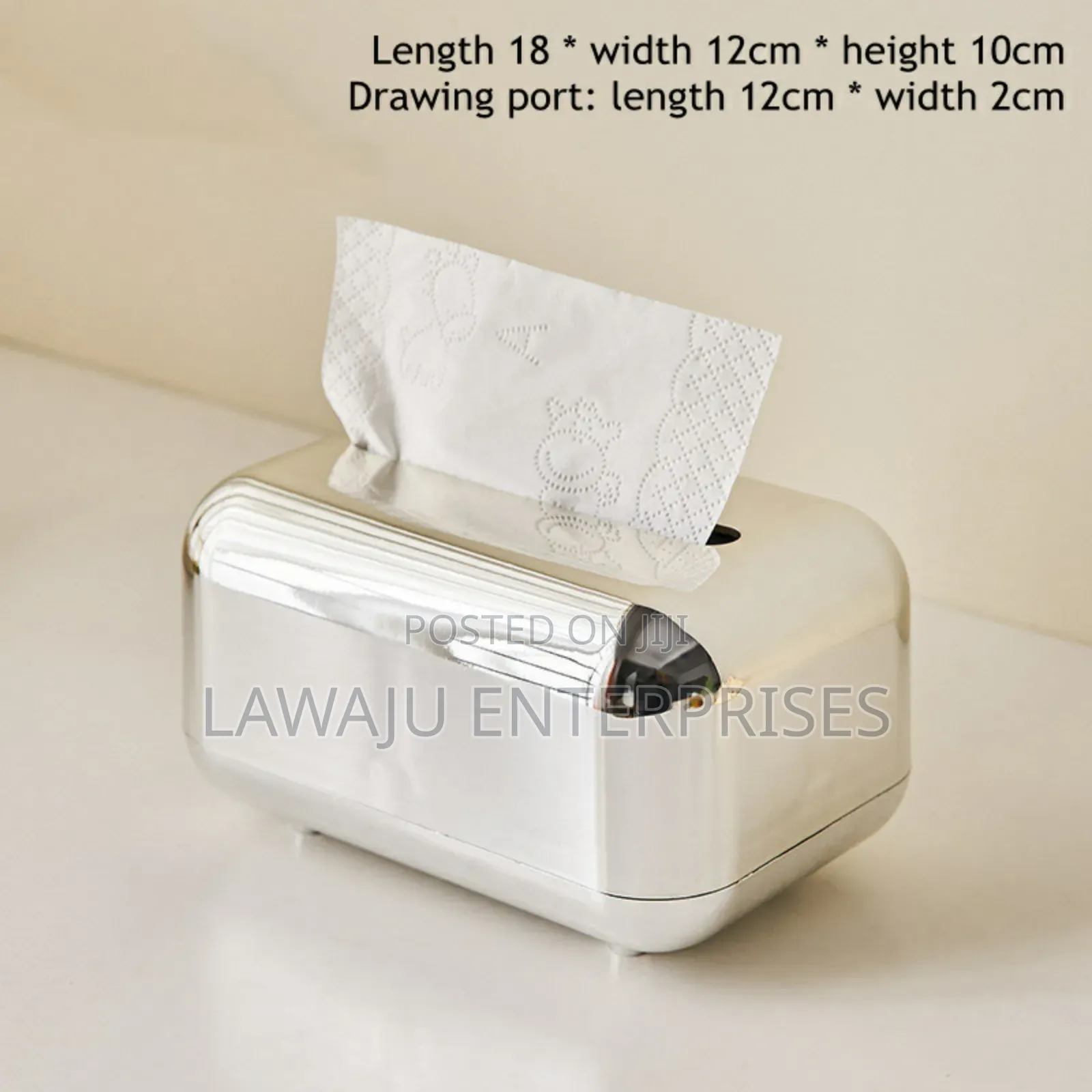 Silver Paper Towel Box