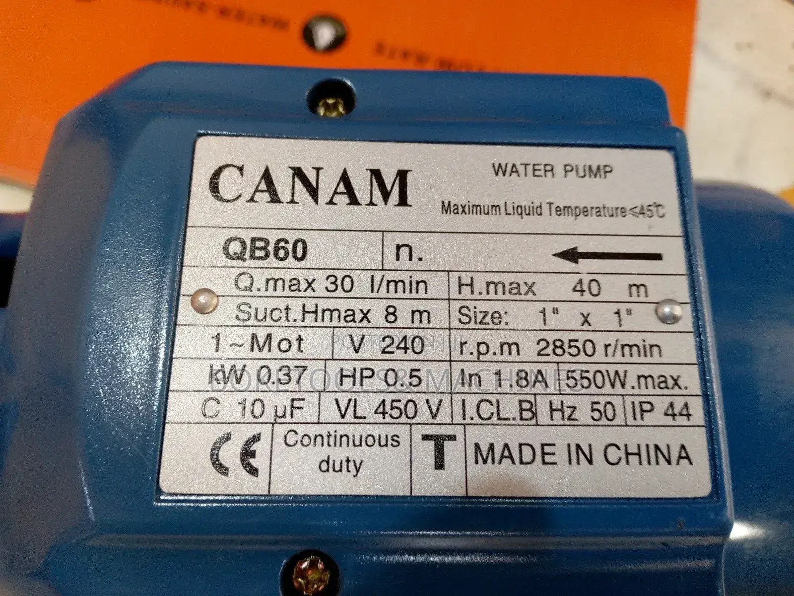0.5HP Canam Surface Water Pump 40M Head