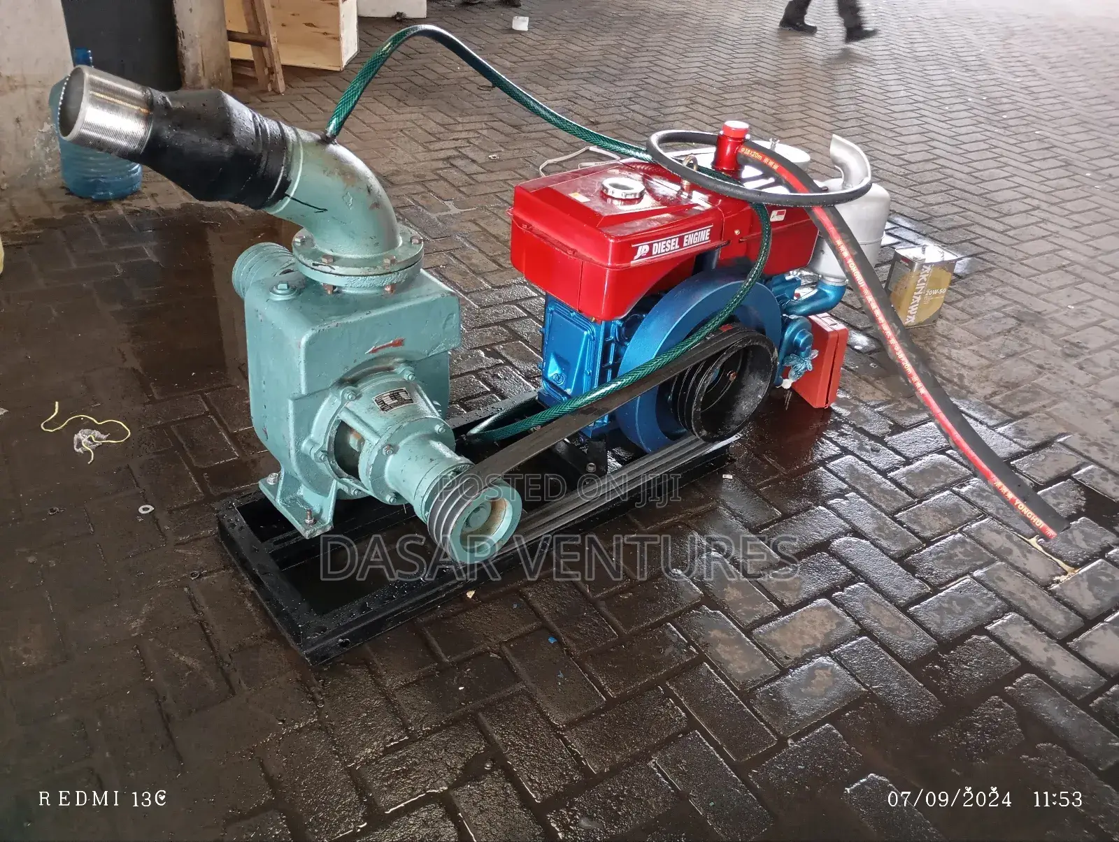 High Pressure Water Pump 6" JD Engine 65m Hd