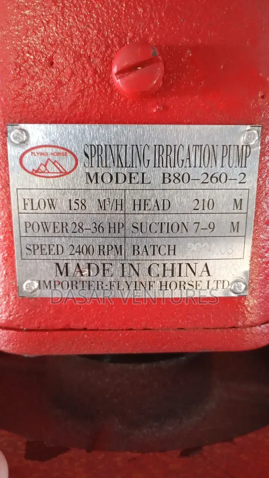 JD Water Pump 35hp, 210m Lift, 3" * 3"