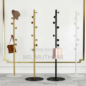 Marble Base Luxury Coat Rack Floor Standing Clothes Hanger