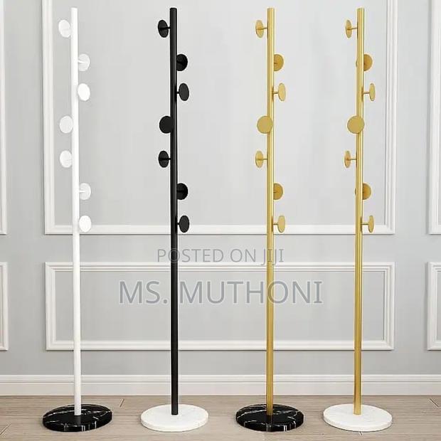 Marble Base Luxury Coat Rack Floor Standing Clothes Hanger