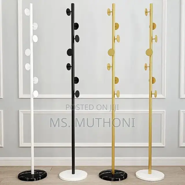 Marble Base Luxury Coat Rack Floor Standing Clothes Hanger