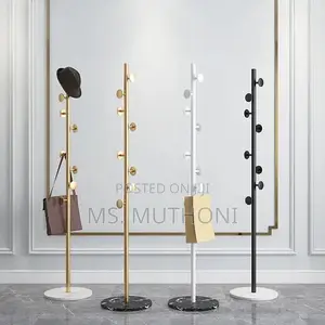 Marble Base Luxury Coat Rack Floor Standing Clothes Hanger