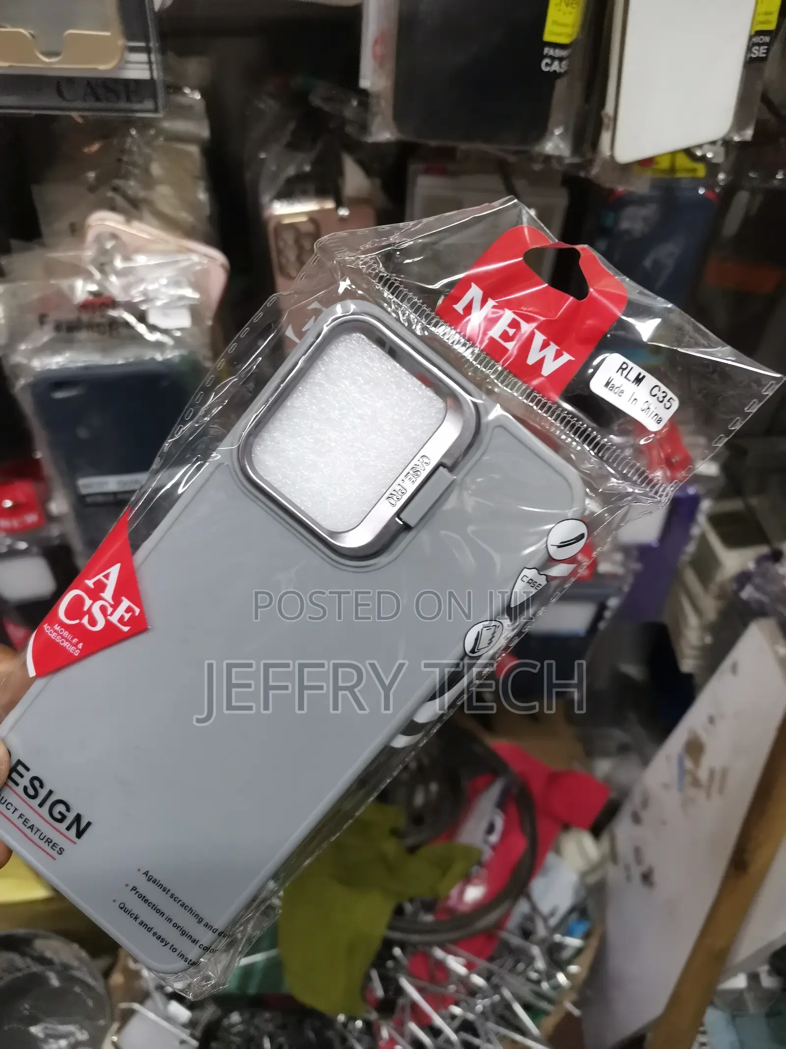For Realme C35 3 in 1 Clear TPU Color PC Frame Phone Case