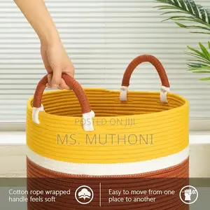 Woven Multipurpose Basket ( Laundry/Decorative )