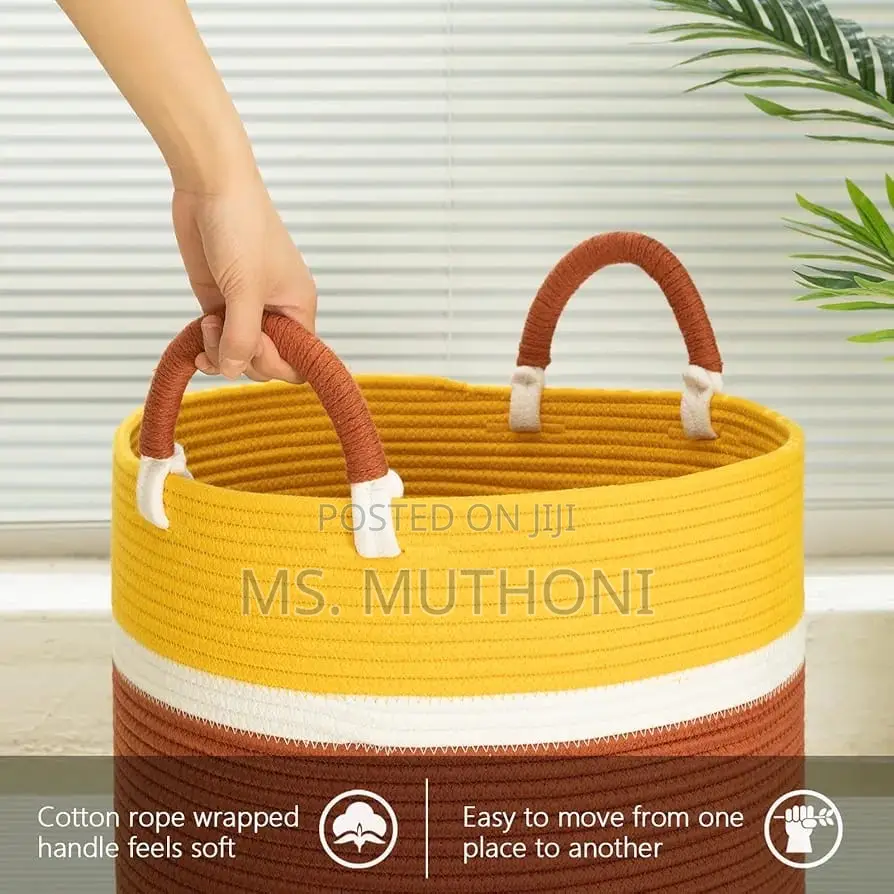 Woven Multipurpose Basket ( Laundry/Decorative )