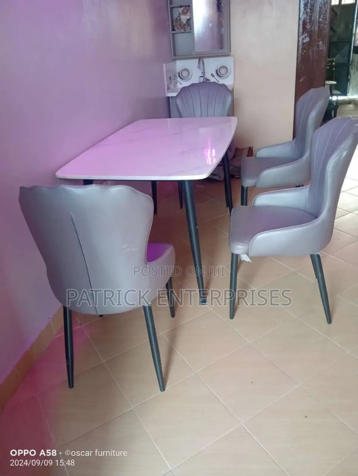Imported Modern Marble Dining Table 4 Seater