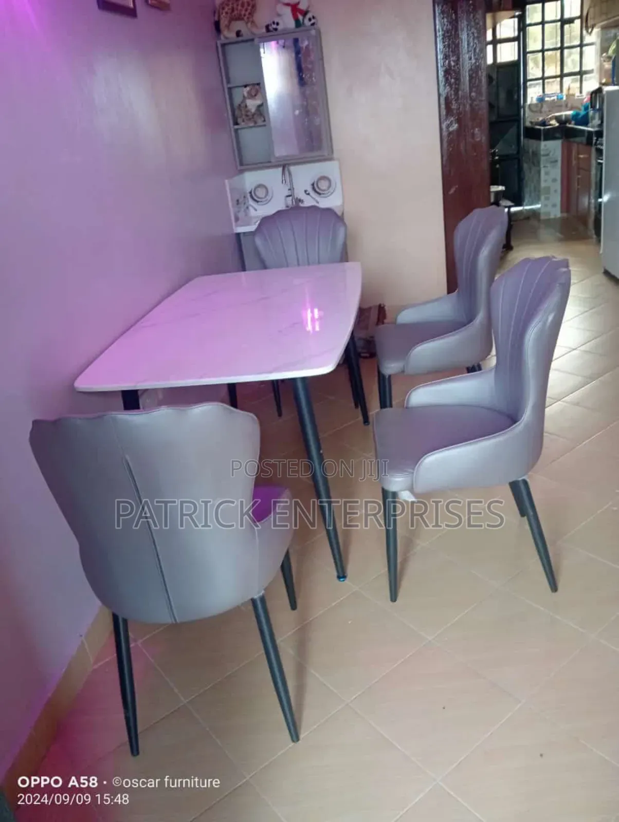 Imported Modern Marble Dining Table 4 Seater