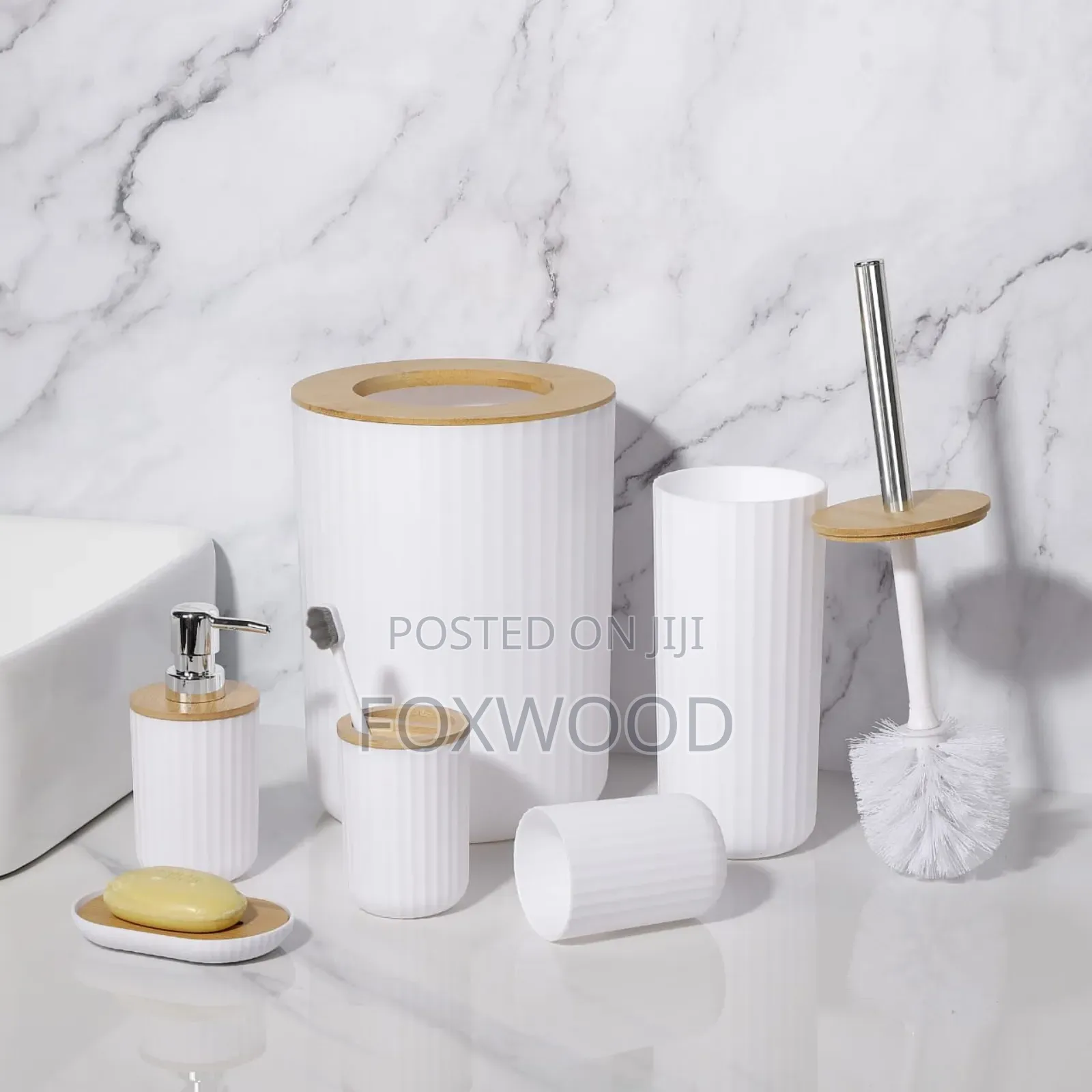 6 in 1 Bathroom Accessories Set.