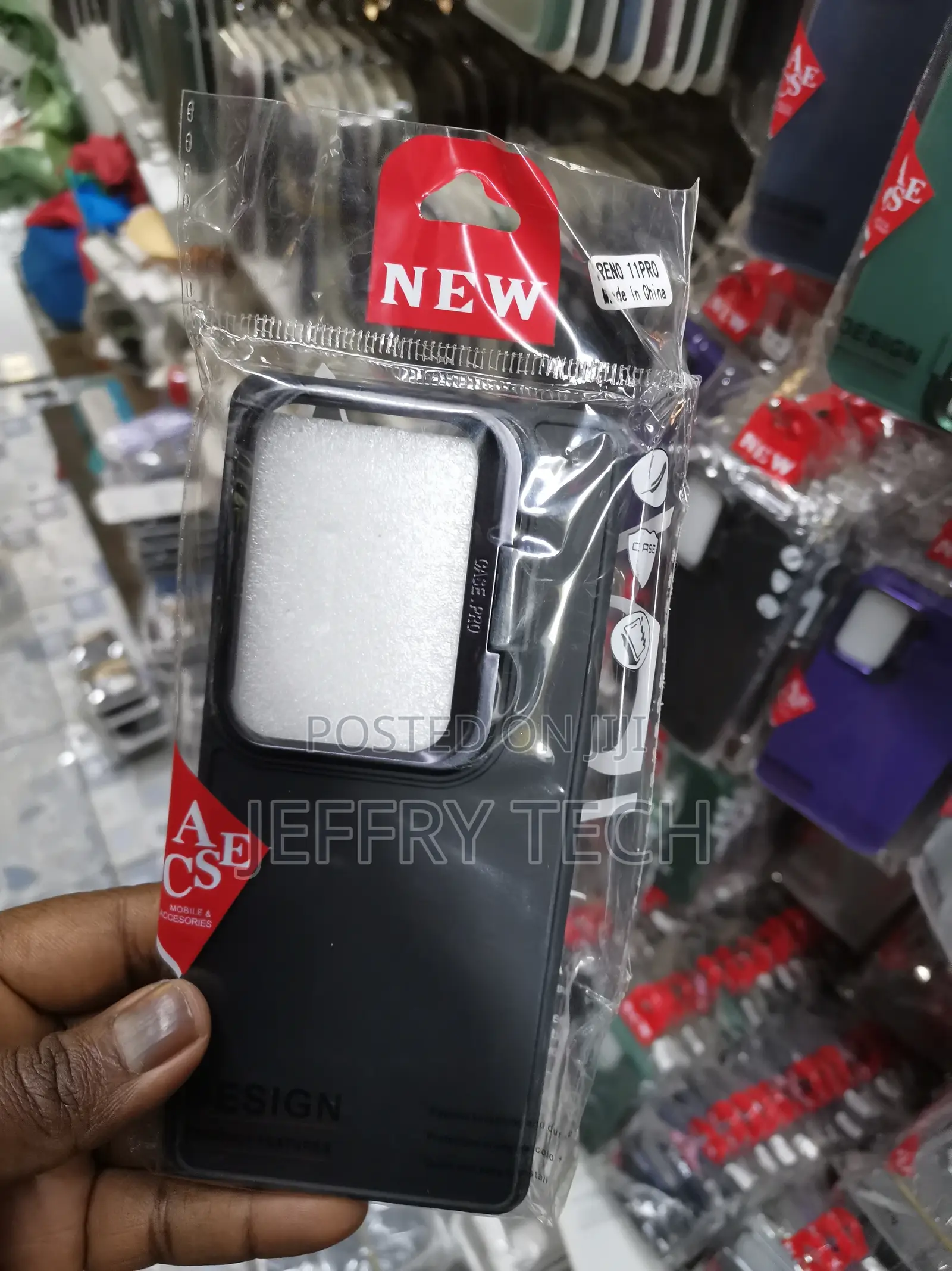 Black Reno 11 Pro Camera Stand Color TPU (Soft) Phone Case