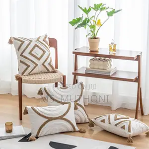 Boho Throw Pillow Covers With Tassels,