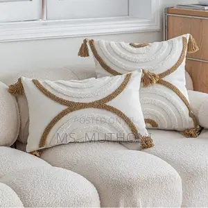 Boho Throw Pillow Covers With Tassels,